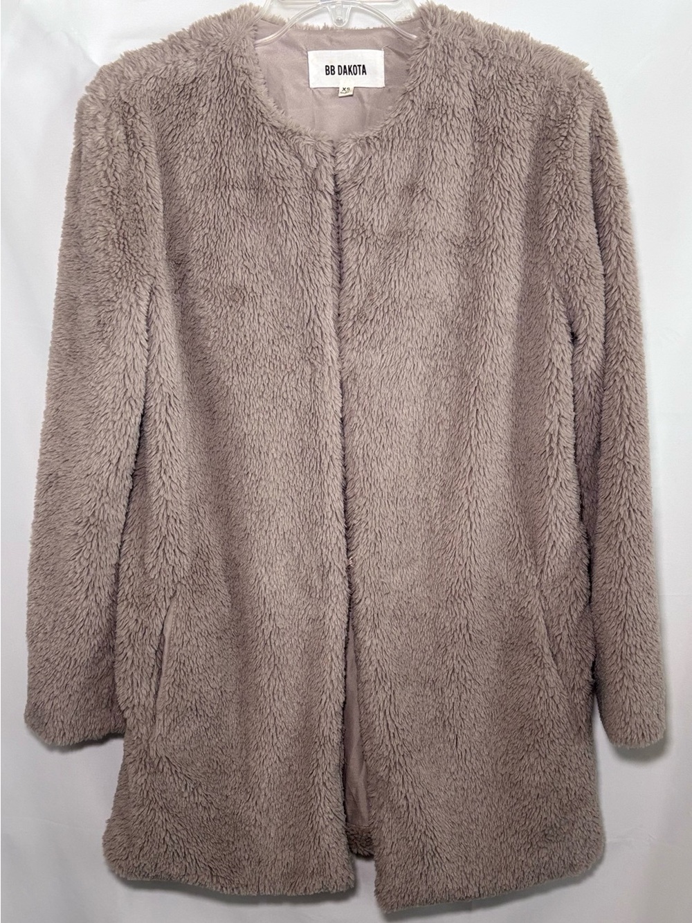BB Dakota Faux Fur Fuzzy Teddy Coat